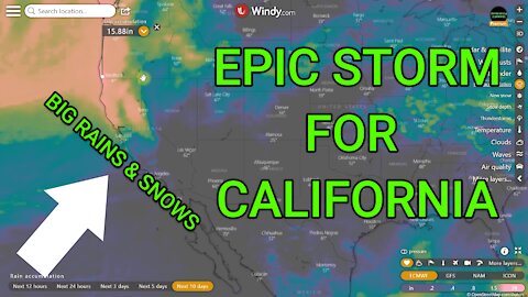 Epic Flooding Coming To California