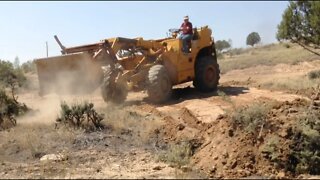 Bull Dozing Gravel And Brush On The Dam Road ASMR