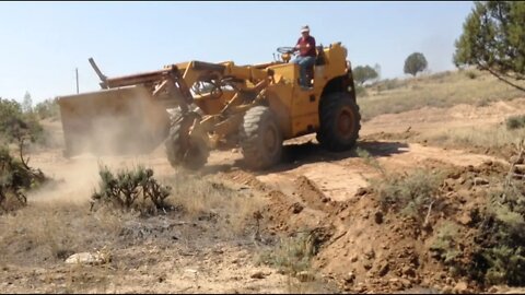 Bull Dozing Gravel And Brush On The Dam Road ASMR