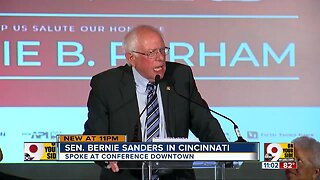 Beating Trump will be a team effort, Sanders tells Cincinnati