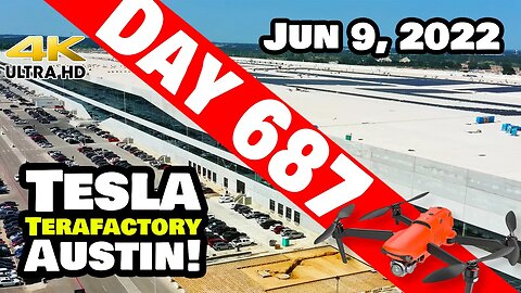 CONSTRUCTION PROGRESS AT GIGA TEXAS! - Tesla Gigafactory Austin 4K Day 687 - 6/9/22 - Tesla Texas