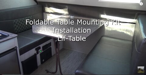 How to install wall mounted folding table. RV. A-Frame camper. Pop up camper. Aliner. Travel-trailer