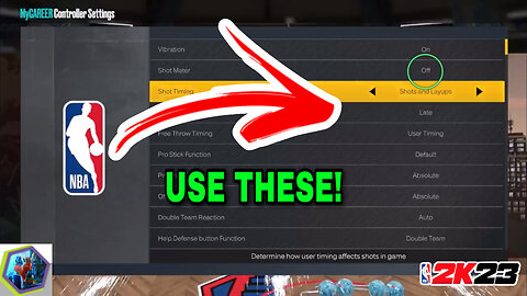 These are the BEST SETTINGS for NBA 2K23!