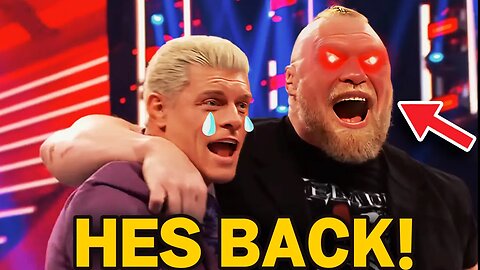 Cody Rhodes is OFFICIALLY DONE! Brock Lesnar IS BACK BABY!