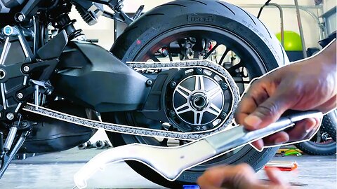 Honda CB1000R Black Edition Chain Adjustment and Cleaning