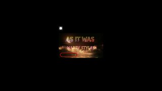 As it was - harry styles lyrical video