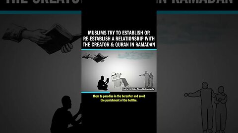 Muslims Try to Establish or Re-Establish a Relationship with the Creator & Quran in Ramadan