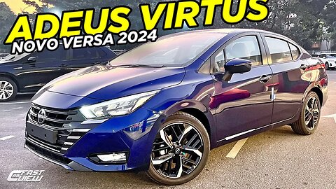 NOVO NISSAN VERSA EXCLUSIVE 2024 COM PREÇO "BAIXO" HUMILHA VIRTUS E RIVAIS EM ACABAMENTO E SEGURANÇA