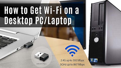How to Get Wifi on Desktop​ PC/Laptop | How to Connect Desktop PC to Wifi​ (Windows 10) 2021