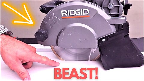 This is a Beast! Ridgid 8" Tile Saw Cuts MASSIVE Tiles With Drop Fence