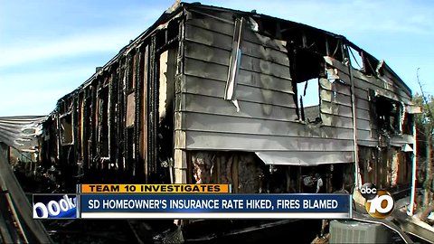 San Diego homeowner's insurance rate hiked, fires blamed