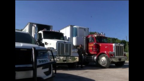 Local trucking company bringing loads of supplies to law enforcement families in the Panhandle