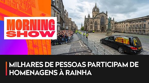 Família real participa de cerimônia da rainha Elizabeth II na catedral St Giles