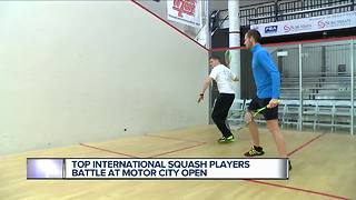 Top international squash players battle at Motor City Open