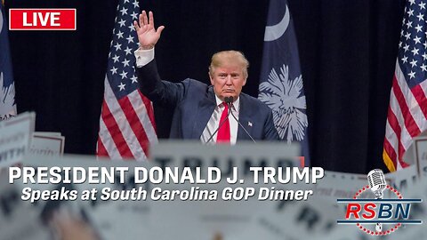 President Donald J. Trump Speaks LIVE At South Carolina GOP Dinner Aug. 5th, 2023 President Trump speaks at South Carolina GOP Silver Elephant Gala.