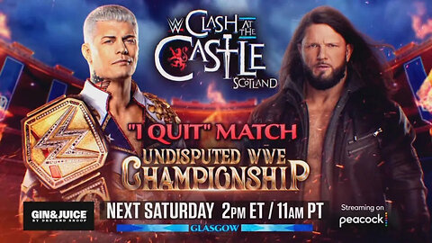 AJ Styles Vs Cody Rhodes WWE Clash at the Castle Undisputed WWE Championship Prediction