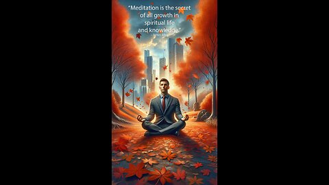 60-second inspirational - “Meditation is the secret of all growth in spiritual life..” – James Allen