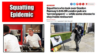 Squatters Occupy Celebrity Chief Gordon Ramsay's Restaurant In The UK