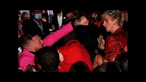 Conor McGregor and Machine Gun Kelly get into fight on VMAs red carpet