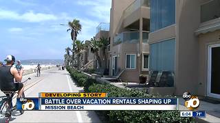 Battle over vacation rentals shaping up in Mission Beach