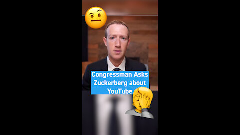 Congressman Asks Mark Zuckerberg a YouTube Question 🤦‍♂️ - WTA #Shorts