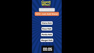 Guest Who #44 Quiz, Info, Facts and a Quote! | H2O: Just Add Water