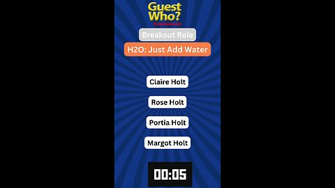 Guest Who #44 Quiz, Info, Facts and a Quote! | H2O: Just Add Water