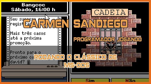 Carmen Sandiego jogo retrô ms-dos (linux)