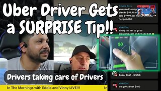 Uber Driver gets a Surprise Tip | Uber Driver Lyft Driver