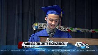 Why five students graduated at a hospital