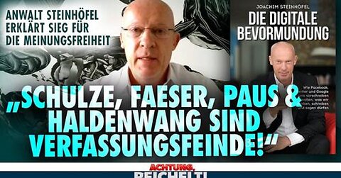 Schulze, Faeser, Paus und Haldenwang sind Verfassungsfeinde!