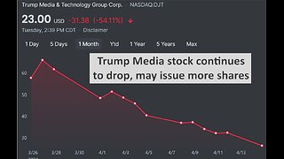 Trump Media & Technology stock continues to crash