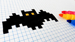 how to Draw Bat - Hello Pixel Art by Garbi KW 2