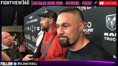 Tyson Fury in Australia to Support Joseph Parker - Fury Looking to Fight Down Under in Summer?