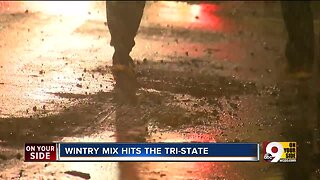 Wintery mix could cause slick road conditions