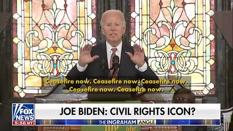 Biden said he ‘started’ the civil rights movement.