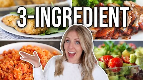 20 EASY 3 Ingredient Recipes - Dinners & Sides 2021