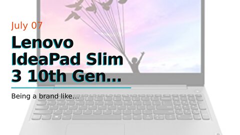 Lenovo IdeaPad Slim 3 10th Gen Intel Core i3 14" (35.56cm) FHD Thin & Light Laptop (8GB/256GB S...