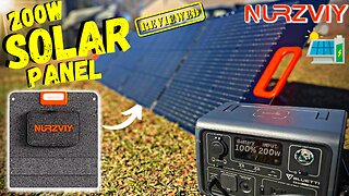 NURZVIY Foldable Portable 200W Solar Panel - Testing/Review