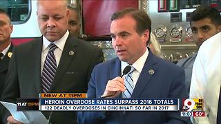 Heroin overdose rates surpass 2016 totals
