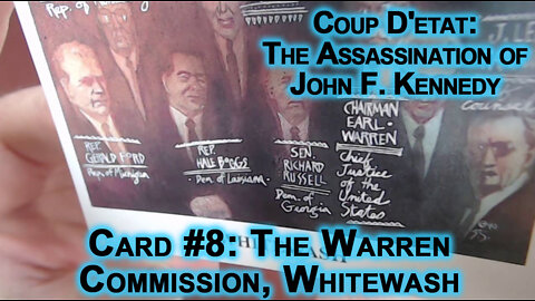 Coup D'etat: The Assassination of John F. Kennedy Card #8: The Warren Commission, Whitewash JFK ASMR