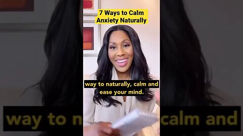 How to Calm Anxiety Naturally 🧘🏾‍♀️! #shorts