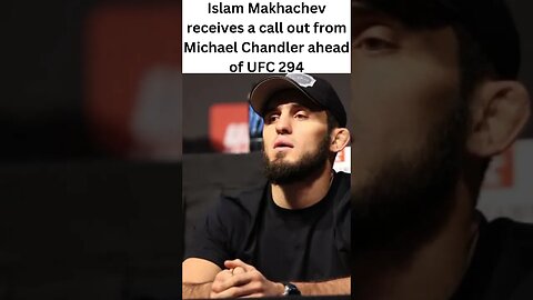 Michael Chandler promotes his next UFC title bout with Islam Makhachev. #shorts