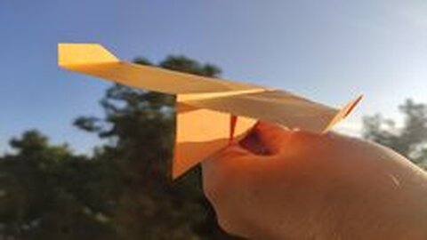 How to make a paper airplane - Origami paper plane