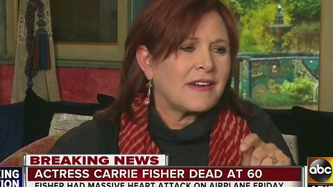 The social media world reacts to the death of actress Carrie Fisher