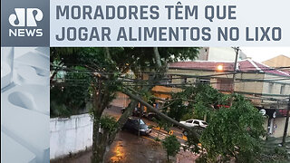 Falta de água e luz prejudica famílias em São Paulo