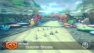 Mario Kart 8 Deluxe - 50cc (Hard CPU) - Dolphin Shoals