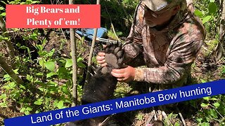 Big Canadian Bear Hunt! Huge bear shot but the biggest one got away.