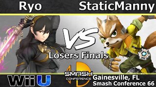 Noble|Ryo (Roy & Corrin) vs. StaticManny (Fox & Sonic) - Losers Finals - SC66