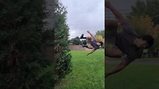 I do Crazy Backflip: Another Amazing day for trainning #backflip #motivation #fitness